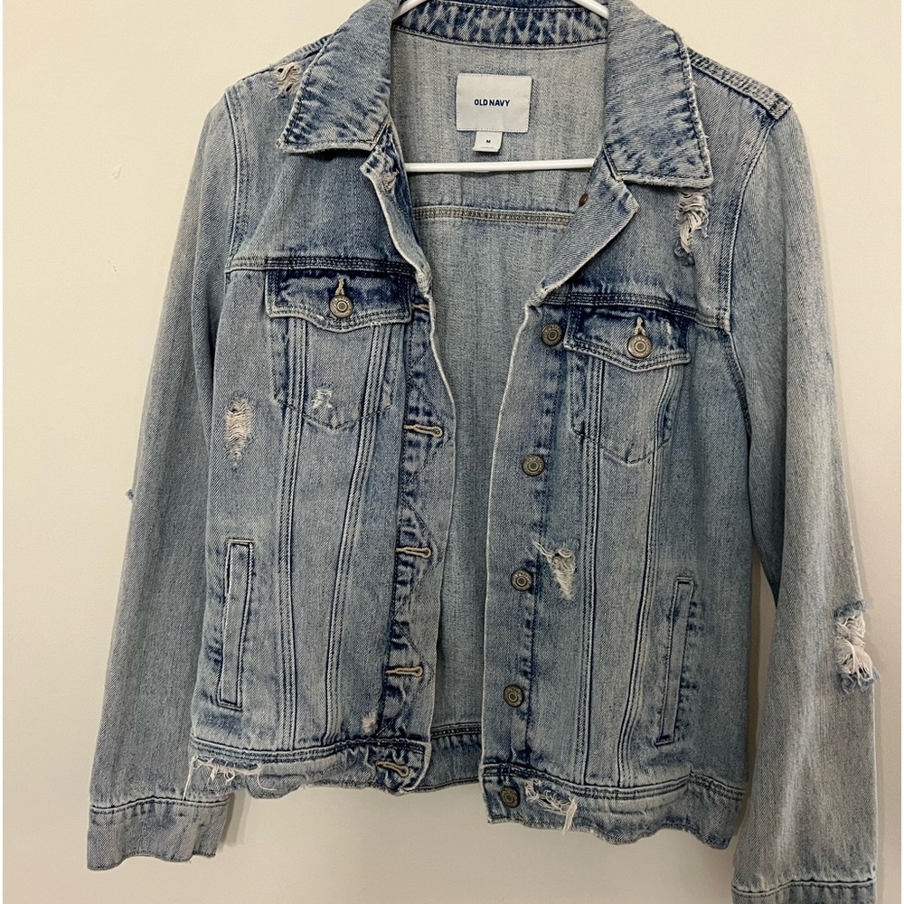 Old Navy Distressed Denim Jacket